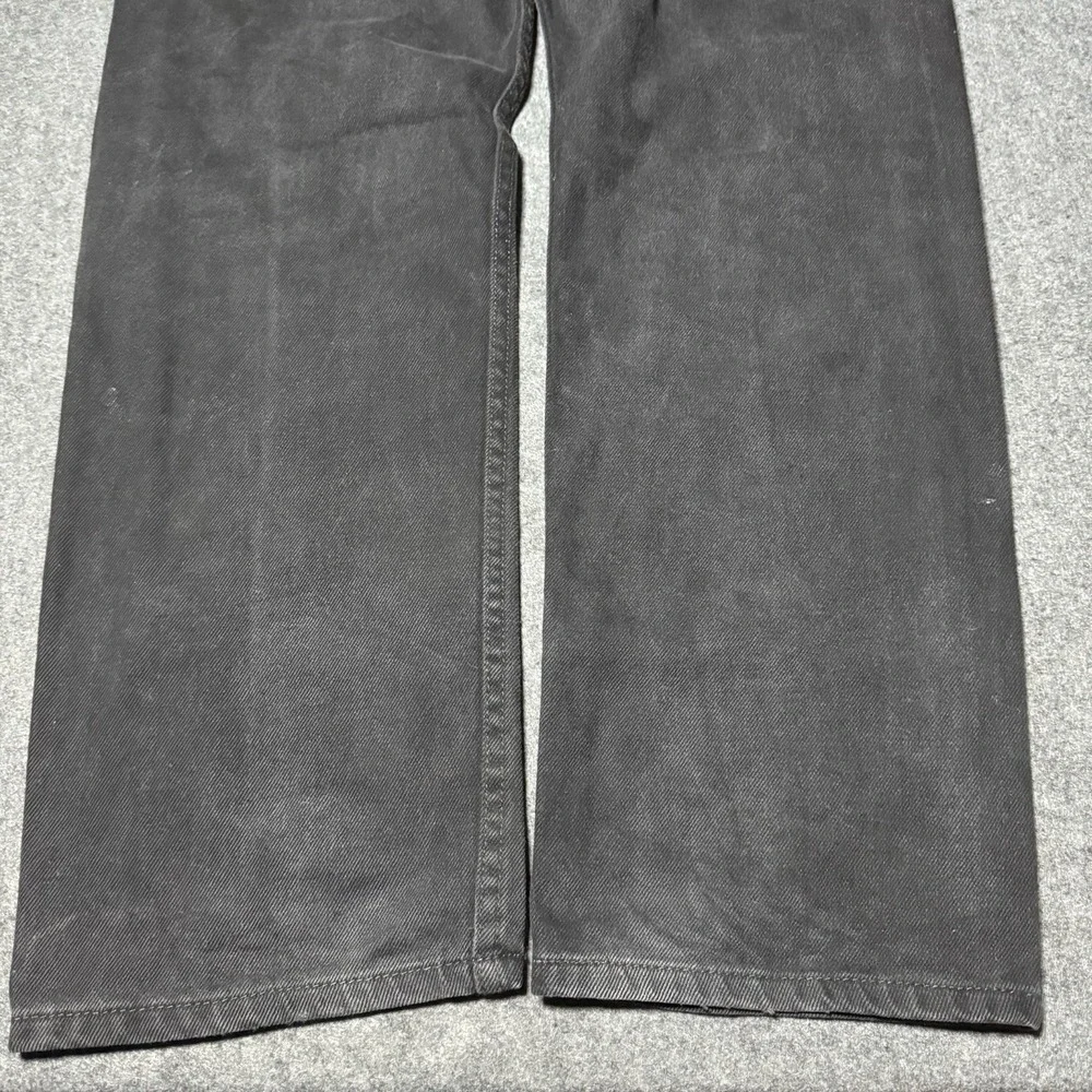 Levi's Jeans Mens 38x30 Black Regular Fit 505 Straight Leg Cowboy American Denim